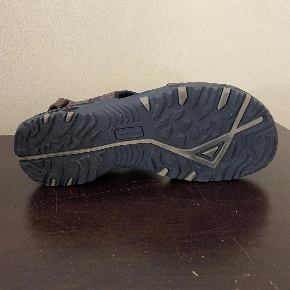 Covington Mens All Terrain Performance Brown Leather Hiking‎ Sport Sandals